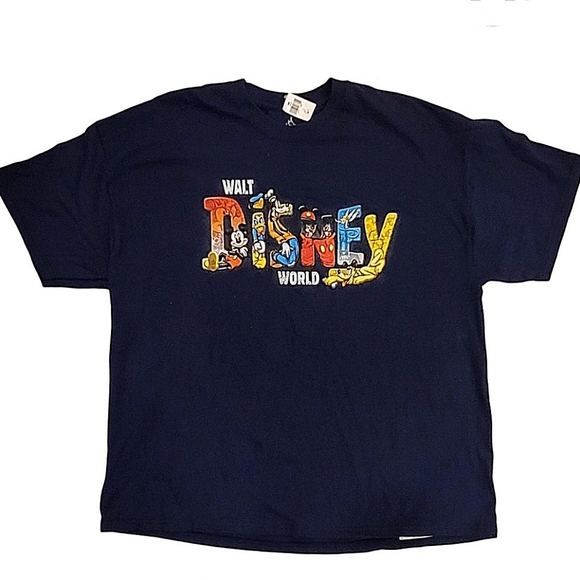 Walt Disney World by Hanes Other - NWT Walt Disney World Hanes Navy Blue Characters T-Shirt size XXL